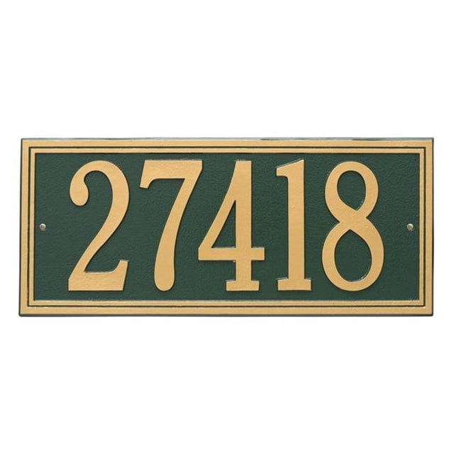 Double Line - Estate Wall - One Line- Green/Gold