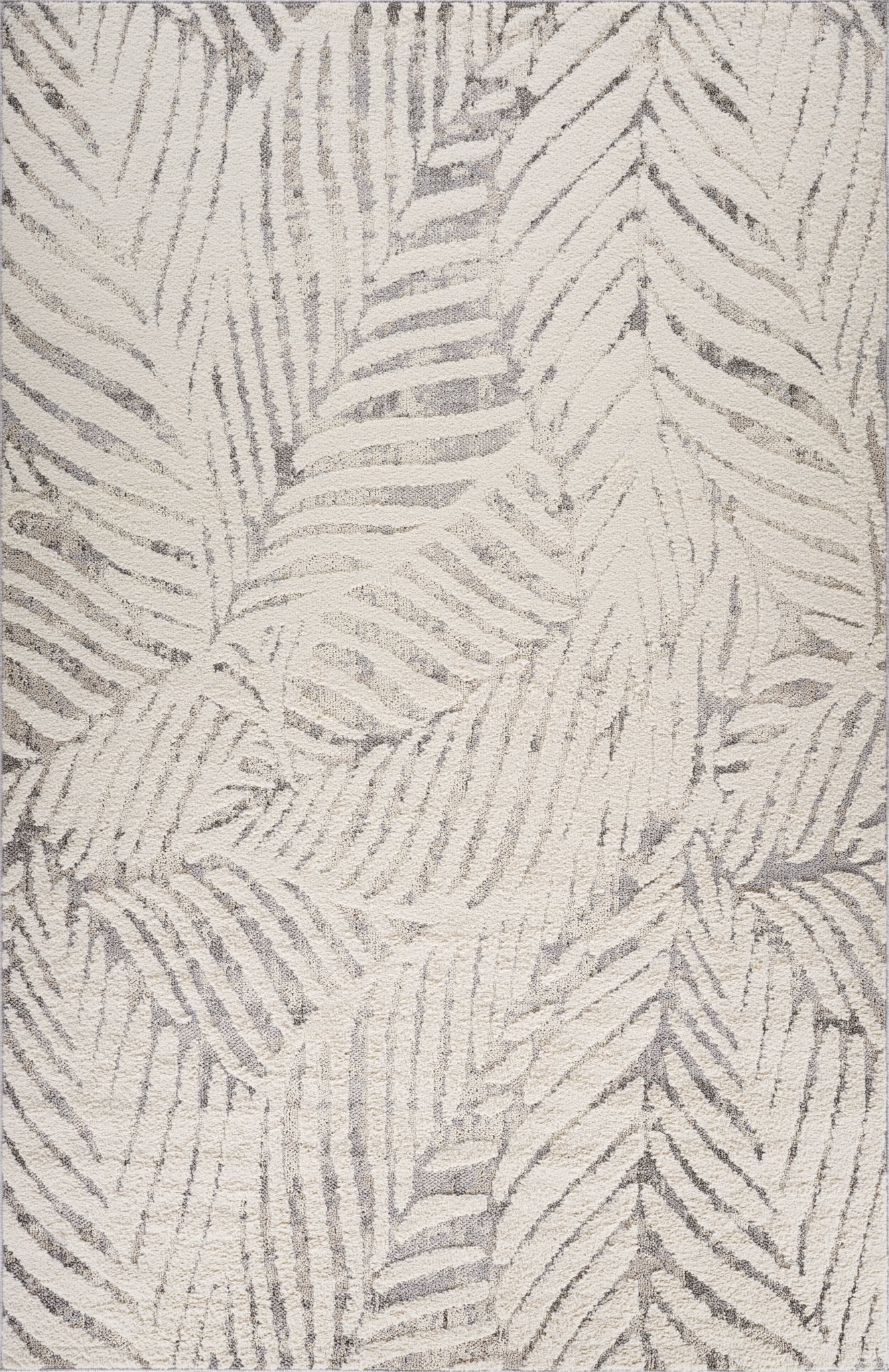 Rug Branch Nimbus Floral Indoor Area Rug, Cream Grey, Modern - Living Room, Bedroom, Dining Room, and Kitchen