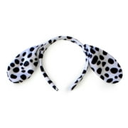 HGYCPP Cute Animals Cosplay Costume Sets Kids Adult Large Dalmatian Spotty Dog Ears Headband Plush Tail Bowtie Halloween Party Favors