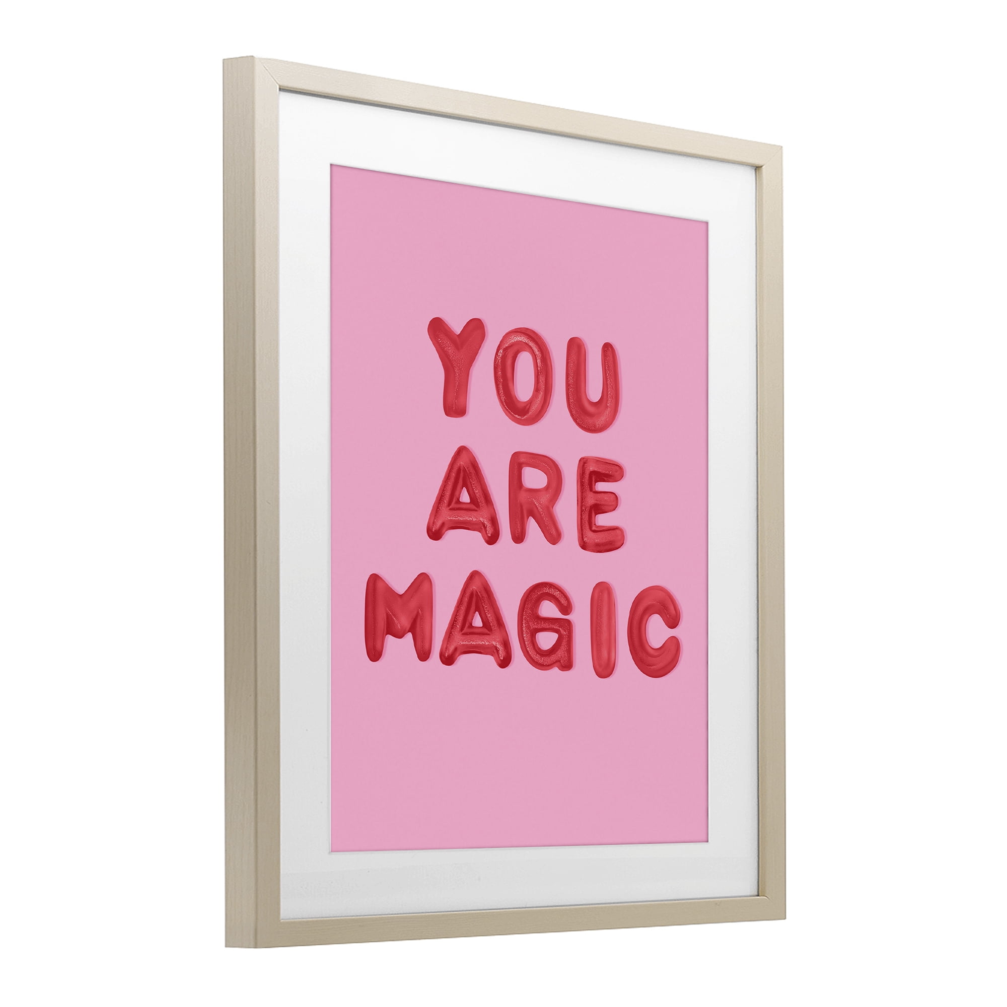 Stupell Industries You Are Magic Red & Pink Birch Framed Print Under Glass, design by LISH Creative