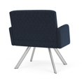 thumbnail image 3 of Willow Lounge Lobby Reception Waiting Bariatric Chair / Silver Steel / Blue, 3 of 5