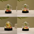 thumbnail image 7 of Uutvery Christmas Gift Transparent Ball,LED Night Light with Christmas Tree,Christmas Snow Globe with Snowman and Santa Claus,Desktop Decor Luminous Ornaments for Xmas Holiday Party Gifts, 7 of 7