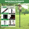 thumbnail image 4 of CHEASYOU Bird House Pole 60 inch with Bracket, Adjustable Heavy Duty Bird Feeder Pole, 4 of 7