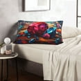 thumbnail image 6 of Gukieu Colorful Stone World Print Plush Pillow Cover, Hidden Zipper Pillow Protector without Pillow Core, Suitable for Bedroom, Office, Car Decoration-20"x30", 6 of 6