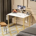 thumbnail image 5 of ZXNYH 63 inch Super Large Computer Writing Desk Gaming Sturdy Home Office Desk, Work Desk with A Storage Bag and Headphone Hook, Vintage, 5 of 7