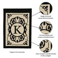 thumbnail image 5 of Evergreen Flag Cambridge Chic Letter K Monogram Applique Garden Flag - 12.5" Wide x 18" High, 5 of 5