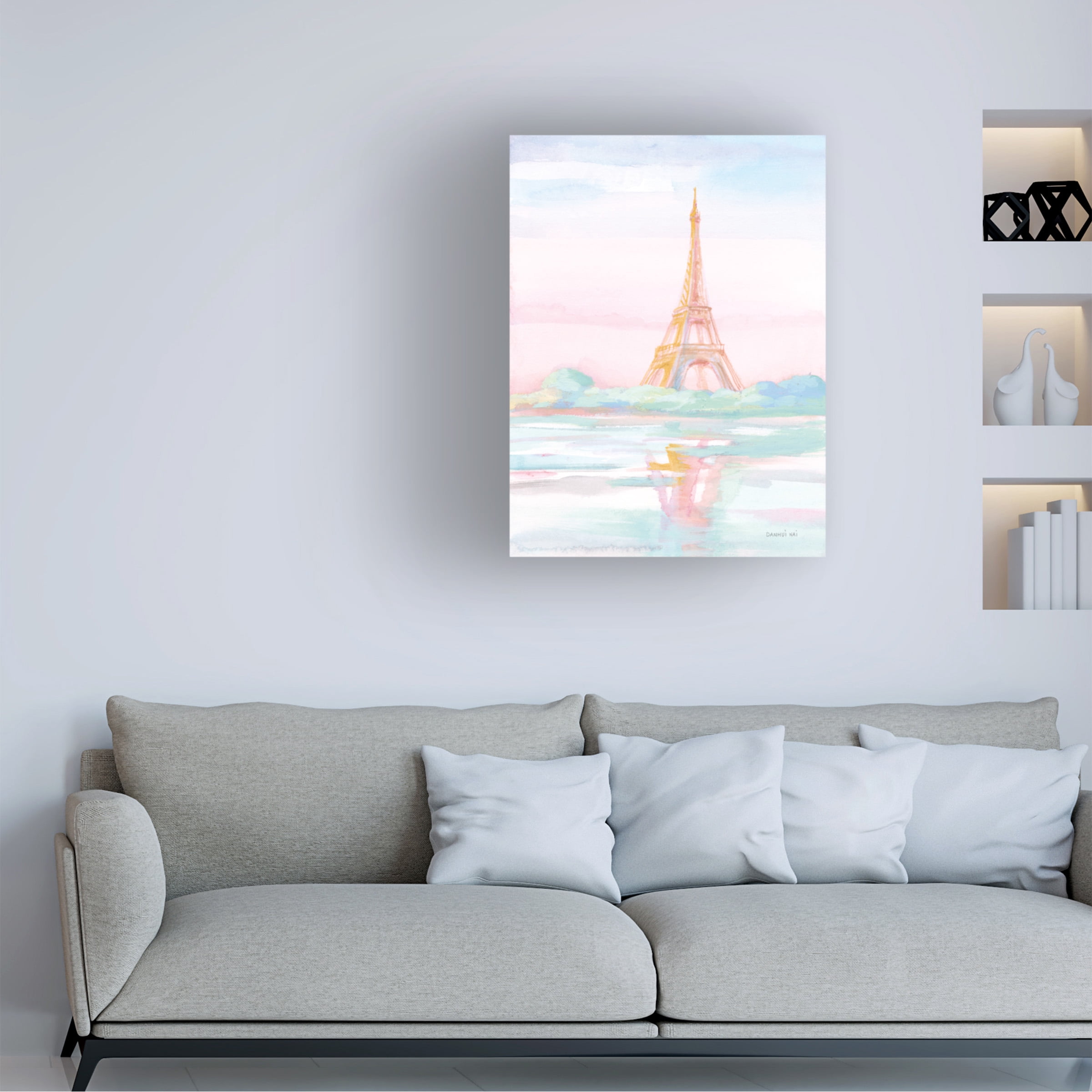 Danhui Nai 'Pastel Paris V' Canvas Art