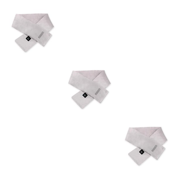 Yuarrent Bufanda térmica de invierno 3 niveles USB Cuello calentador de hombros Bufandas 5W Senderismo al aire libre Pesca Protección contra Gris plateado 3piezas Yuarrent CBP191769