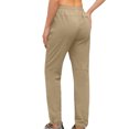 thumbnail image 6 of XFLWAM Women's Athletic Hiking Cargo Joggers Pants Outdoor Workout Lightweight Quick Dry Zipper Pockets Khaki S, 6 of 8