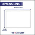 thumbnail image 2 of Whole Parts Refrigerator Freezer Drawer Seal Gasket (White) Part# 057355-000 - Replacement & Compatible with Some Viking Refrigerators, 2 of 6