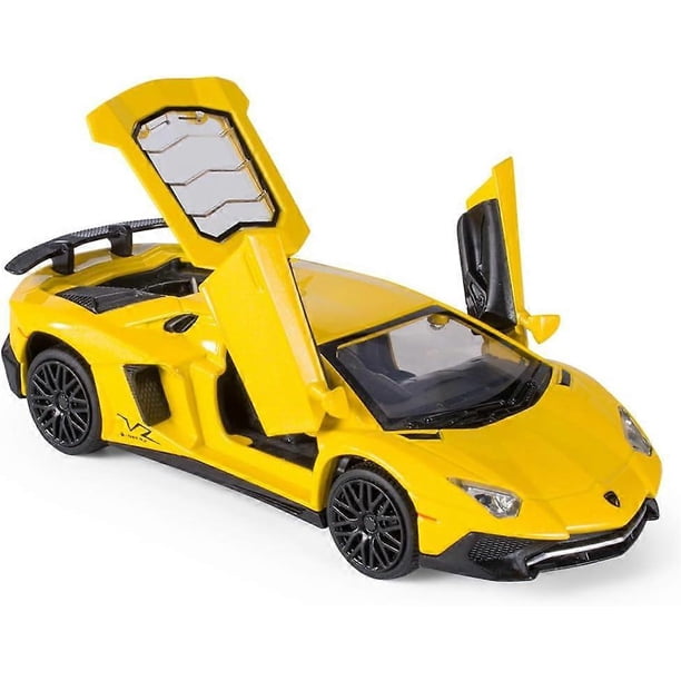 Alloy Collectible Lamborghini Toy Vehicle Pull Back Die-Cast Car Model with Lights and Sound