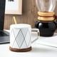 thumbnail image 4 of Taza de Cerámica para Café con Tapa y Cuchara | Estilo Minimalista Moderno | Gran Capacidad de 380ml | Duradera y Fácil de Limpiar, 4 of 6