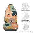 thumbnail image 4 of Balery Colorful Dogs Funda de Asiento para Auto con Diseño - Cubierta Frontal Suave y Transpirable con Protector Antideslizante- 1 Unidad, 4 of 5