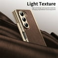 thumbnail image 3 of Allytechgroup Case for Samsung Galaxy Z Fold 7 with Screen Protector, Lens High Out Protection Non-Greasy Upgraded Anti-Drop Shockproof Protective Back Cover for Samsung Galaxy Z Fold 7, Brown, 3 of 12