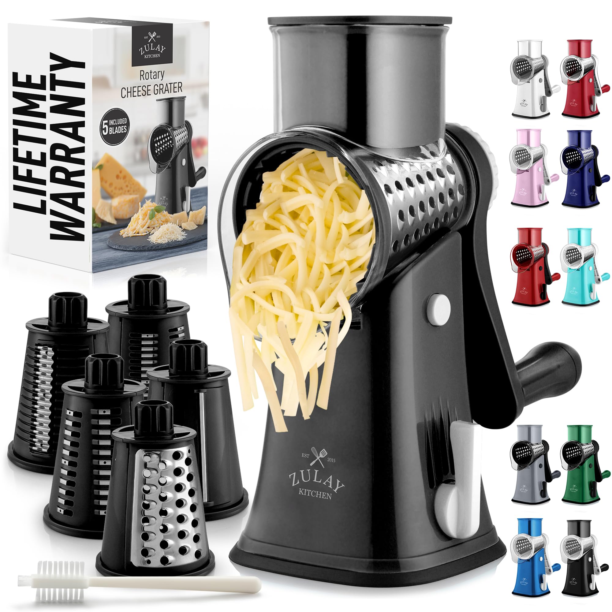 MAGICLULU Râpe Multifonction 3 En 1 – Pour Fromage, Légumes, Fruits, Chocolat – Acier Inoxydable, Poignée Confort