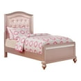 thumbnail image 4 of Furniture of America Paisley Contemporary Wood Twin Panel Bed in Rose Gold, 4 of 8