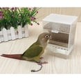 thumbnail image 2 of 2 comederos automáticos para pájaros, comedero para pájaros sin ensuciar, accesorios de jaula para , canario, , pinzón, , con Yuyangstore  Alimentador del loro del pájaro del animal doméstico, 2 of 8