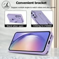 thumbnail image 6 of Allytechgroup Samsung Galaxy S22 Plus Case Wallet, Premium PU Leather Cover with Cards Holder Detacaahble Crossbody Lanyard & Hand Strap Shockproof Phone Case for Samsung Galaxy S22+ Plus, Purple, 6 of 8