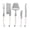 Faux Ivory, variant on French Home 5-Piece Laguiole Cheese Knife, Fork, and Slicer Set with Faux Ivory Handles