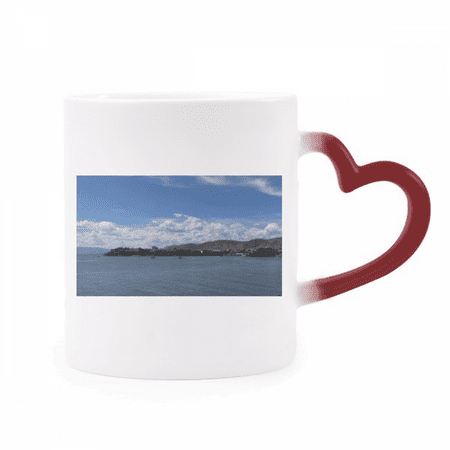 

Waves And Reefs Photography Heat Sensitive Mug Red Color Changing Stoneware Cup