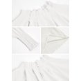 thumbnail image 5 of Sherrylily Women Chiffon Work Blouse Puff Long Sleeve Office Loose Shirt Casual Tops, 5 of 6