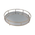 thumbnail image 2 of Bandeja de tocador con espejo Bandeja decorativa Bandeja de maquillaje elegante Bandeja de tocador para decoración del hogar Encimera de baño Mesa de 35cm perfecl Bandeja de base de espejo, 2 of 8