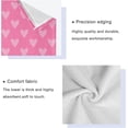 thumbnail image 6 of SKYSONIC 3 Pack Towel Valentine's Day Mother's Day Red Hearte Love Cotton Bath Towel Set (1 Bath Towel, 1 Hand Towel, 1 Washcloth) for Bathroom, Super Soft and Quick Dry Towels, 6 of 7