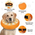 thumbnail image 6 of Clearance!MIDOG Adjustable Polyester Neck Brace Collar for Cat & Dog, Dog Cone Collar for Small Medium Large Dogs After Surgery, Medium, Orange, 6 of 8