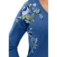 thumbnail image 5 of Woman Within Plus Size Waffle Thermal V-Neck Tee, 5 of 6