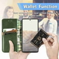 thumbnail image 5 of Dteck for Google Pixel 6 Case, Premium PU Leather Flip Folio Wallet Shockproof Case with Card Slot Magnetic Closure Cover, green, 5 of 7