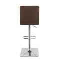 thumbnail image 2 of CorLiving Quinn Modern Fabric Upholstered Adjustable Height Barstools Set of 2 - Swivel Bar Stools with Back, Perfect Kitchen Stools for Island, Bar Chairs & Counter Height Stools, 2 of 9