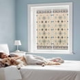 thumbnail image 4 of Boho Geometric Window Privacy Film, Retro Rustic Chic Ethnic Abstract Patterned Static Cling UV Sun Blocking Tint Film Heat Control Windows Films for Bedroom Bathroom, Window Stickers 17.7"x39.3", 4 of 8