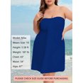 thumbnail image 6 of As Rose Rich Women's Strapless Dress Beach Cover up Tube Top Dresses, 1X, 6 of 9