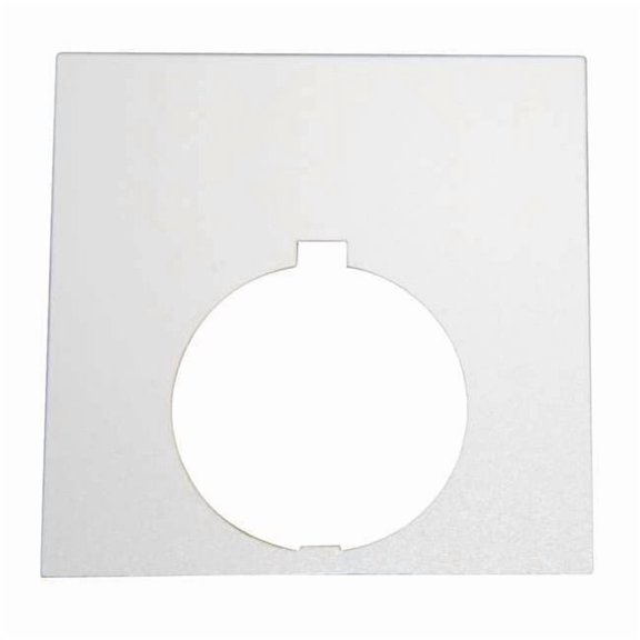 Eaton Blank Legend Plate,Black/White or Silver 10250TSP76