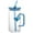 Blue, variant on Matoen12 Square Glass Tumbler with Handle Double-Wall Glass Straw Cup Stylish Two-Way Straw Tumbler Elegant Handle Glassware Set