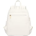 thumbnail image 4 of Mochila KKXIU de piel acolchada a la moda para mujer, color blanco, 4 of 7