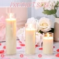 thumbnail image 2 of 6 Pack Pillar Candles in Glass Cylinder for Wedding Decoration Soy Wax Votive Candles Bulk for Home Church Prayer Party$$Home Decor, Kitchen, & Other, 2 of 7
