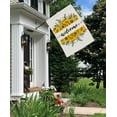 thumbnail image 2 of Fall Sunflower Houses Flag Double Sided Burlap Outdoor Decor Flags 28 x 40 Inch, 2 of 5