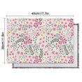 thumbnail image 5 of Pioneer Flower Floral Print Pattern Summer Placemats Table Placemats Set Of 6-Linen Kitchen Washable Placemats Table Mats 12x18 Inch Non-Slip Heat Resistant, 5 of 5