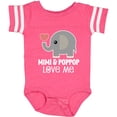 thumbnail image 3 of Inktastic Mimi and Poppop Love Me Grandchild Boys or Girls Baby Bodysuit, 3 of 5
