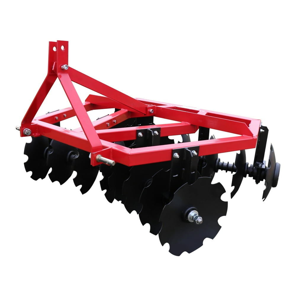 Titan Attachments 5 FT Notched Disc Harrow Plow, Category 1, 3 Point