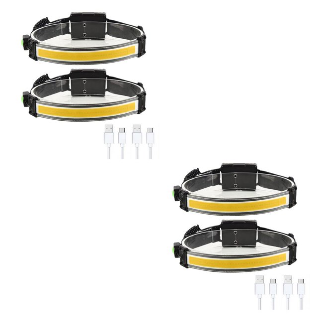 Naiovety Linterna frontal superbrillante ajustable COB, recargable, 5W, portátil, con Sensor de movimiento, linterna de seguridad nocturna Type2 NO2