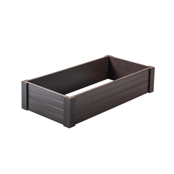 New Age Garden® 2x4 ECOFLEX Garden Bed, Walnut