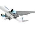 thumbnail image 3 of Boeing 777-200ER Commercial Aircraft with Flaps Down White w/Stripe 1/400 Diecast Model Airplane by GeminiJets, 3 of 3
