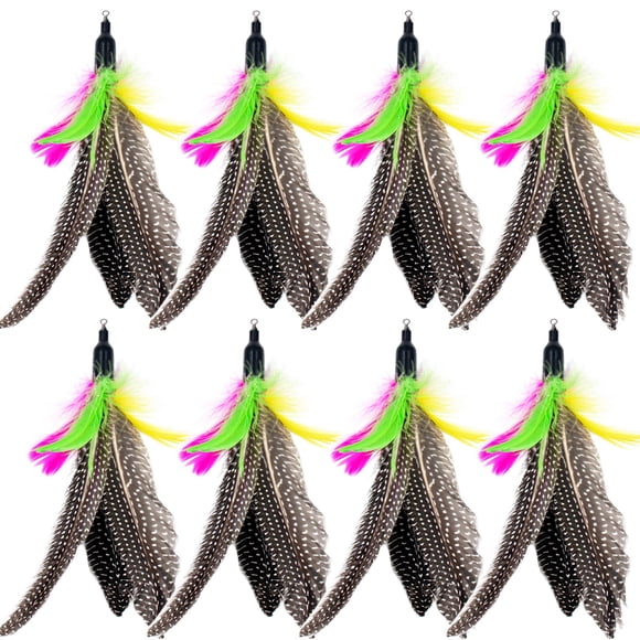 Recambios para juguetes con plumas de gato TIENAILING Da Bird, 8 piezas