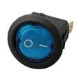 thumbnail image 2 of BTOER Interrupteur Rond à LED Bleu Marine Auto On/Off Interrupteur Rond Étanche, 2 of 9