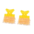 thumbnail image 1 of 2 piezas de vestidos para perros, tutú, falda de princesa, suministros para mascotas, ropa de fiesta para perros pequeños, niñas, cachorros, chaleco Amarillo, 1 of 9