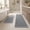 Gray, variant on HBK 2 Piece Waffle Bath Mat Set, Non-Slip Bathroom Rugs, Absorbent & Machine Washable Shower Runner, Green, 20 x 47 and 18 x 30 Inches