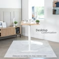 thumbnail image 2 of VIVO White Electric Single Motor Stand Up Height Adjustable Desk Frame, 2 of 8