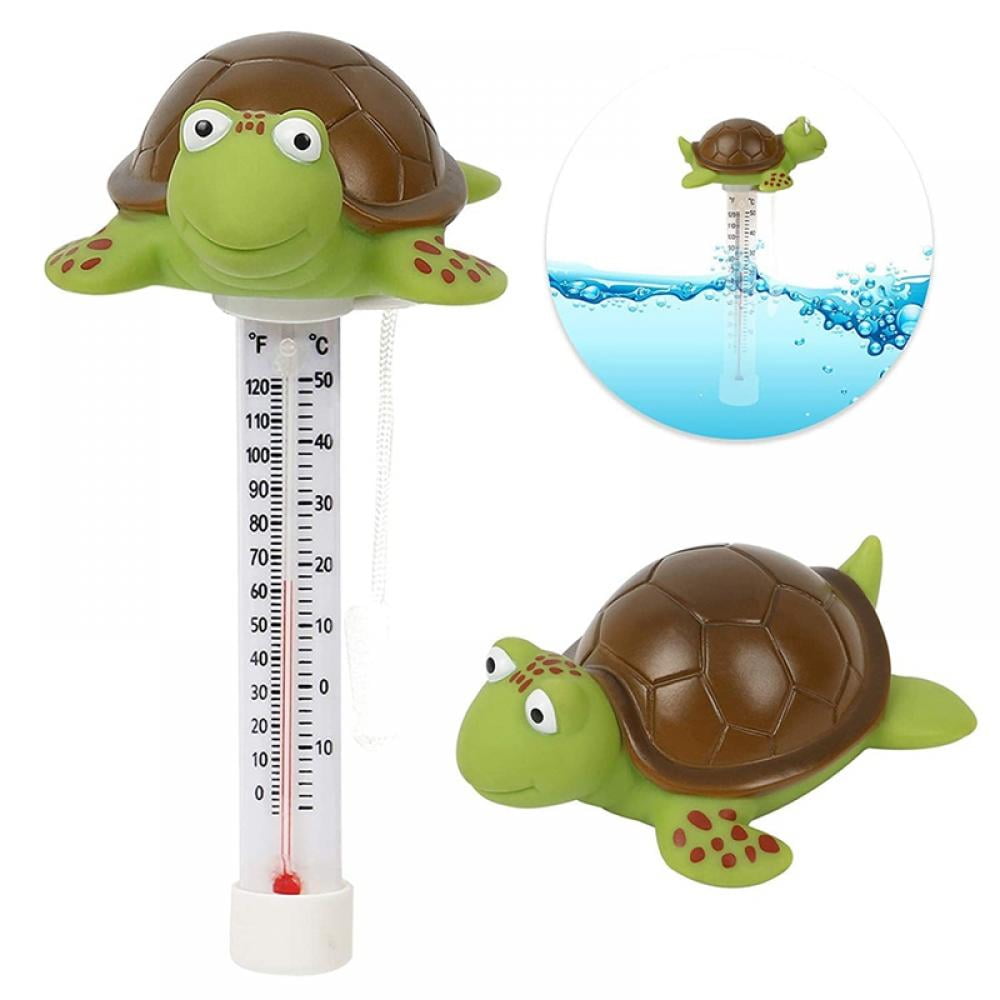 Baby Pool Thermometer Floating Swimming Pool Thermometer Spas Hot Tubs Aquariums for Outdoor & Indoor Swimming Pools Shatter Resistant Pond Water Thermometer with String